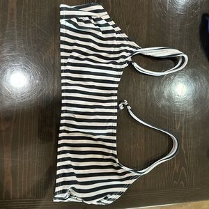 Striped swimsuit top
